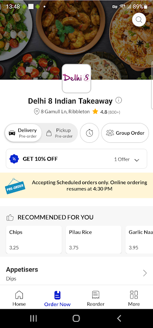 Delhi 8 Indian Takeaway Screenshot 1