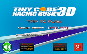 Tiny Cube Racing Rush 3D Screenshot 0