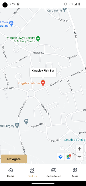 Kingsley Fish Bar Wrexham Screenshot 1