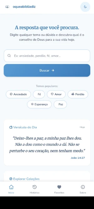 O que a Bíblia diz Screenshot 0