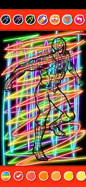 Spider of hero man Coloring Screenshot 3