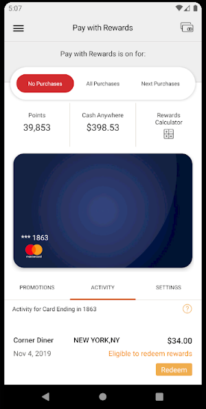 Pay with Rewards Screenshot 2