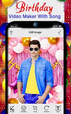 Birthday video maker with song Screenshot 2