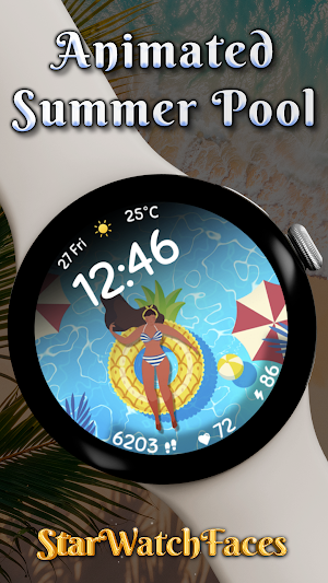 Animated Summer Pool Screenshot 0