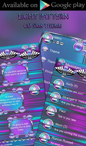 Light Pattern Go Keyboard theme Screenshot 2