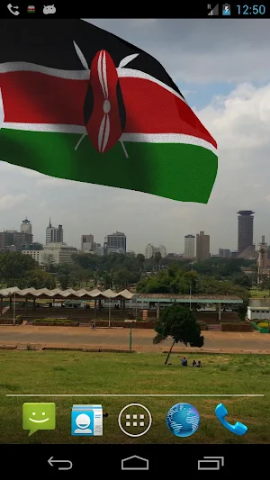 Kenya Flag Live Wallpaper Screenshot 1