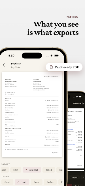 Paystub Generator - Payslip44 Screenshot 1