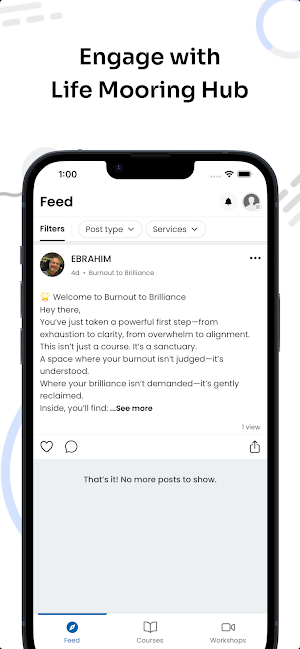 Life Mooring Hub Screenshot 1