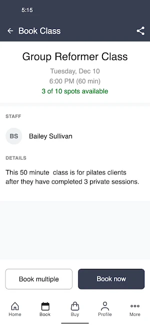 Pilates Studio of Springfield Screenshot 2