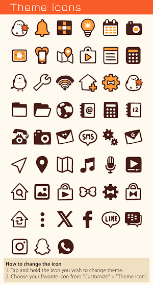 Long-Tailed Tit Theme +HOME Screenshot 3