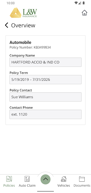 L&W Insurance Online Screenshot 3
