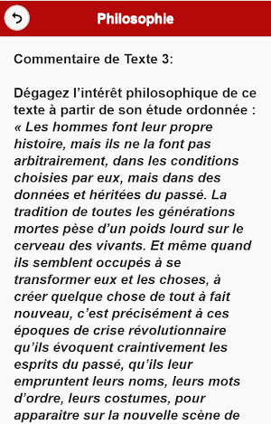 Philosophie : Commentaire de Texte Screenshot 2