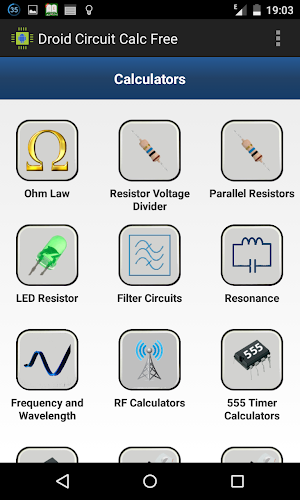 Droid Circuit Calc Free Screenshot 1