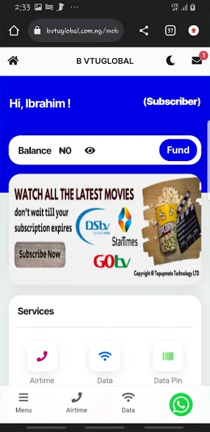 B VTUGLOBAL Screenshot 1