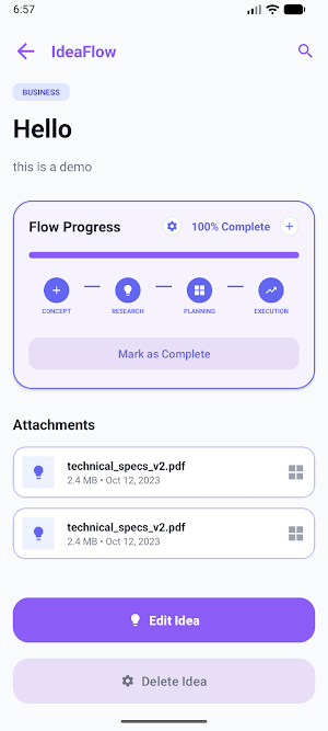 IdeaFlow Screenshot 1