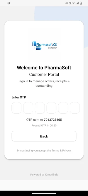 PharmaSoft CS Customer Screenshot 1