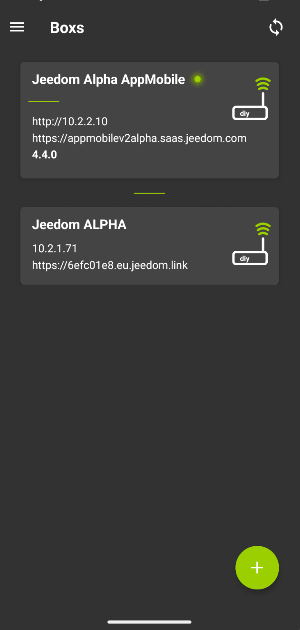 Jeedom App Screenshot 2
