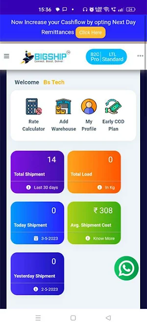 BigShip -Courier and Logistics Screenshot 1