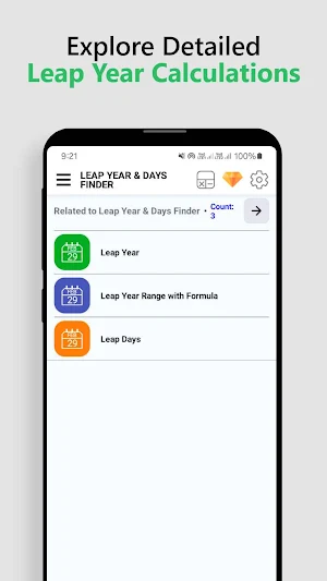 Leap Year & Days Finder Screenshot 0