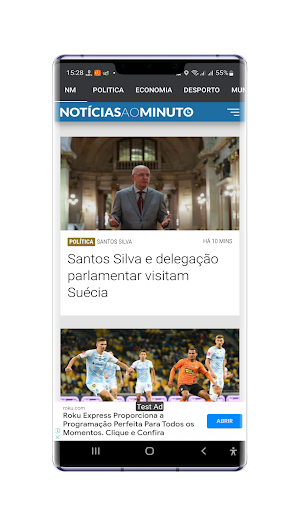 Notícias ao Minuto Screenshot 2