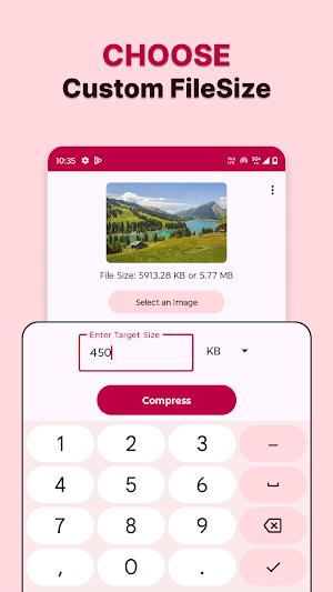 Compress Image size - MB to KB Screenshot 1