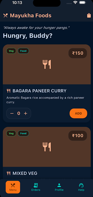 Mayukha Foods Screenshot 1