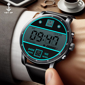 Key WF109 Digital Watch Face Screenshot 0