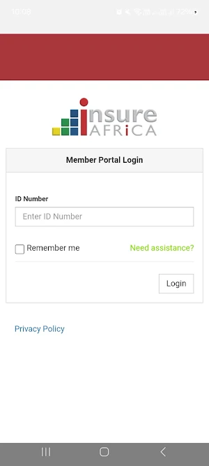 Insure Africa Member Portal Screenshot 0