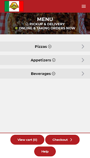 Traino Pizza Cafe Screenshot 1