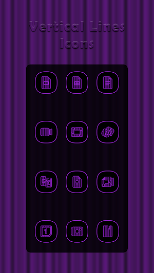 Vertical Purple Lines Icons Screenshot 1