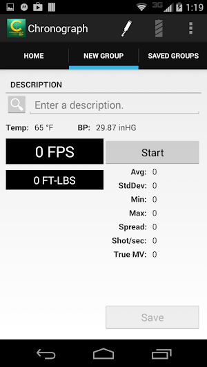 Caldwell Ballistic Chronograph Screenshot 1