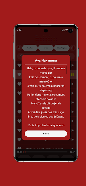 Aya nakamura & Lyrics Offlin Screenshot 1