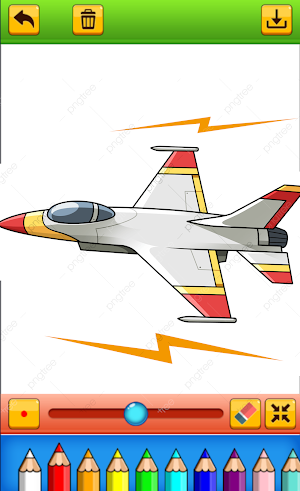 Coloring military plane Screenshot 3