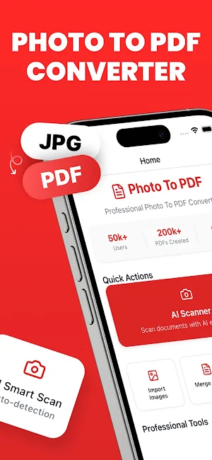 convert jpg to PDF - Scanner Screenshot 0
