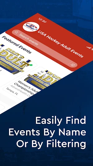 USA Hockey Adult Events Screenshot 1
