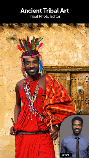 Tribal photo suit Screenshot 0