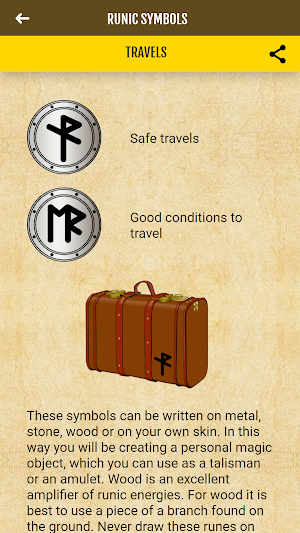 Runic Symbols for Amulets and Magic Talismans Screenshot 1
