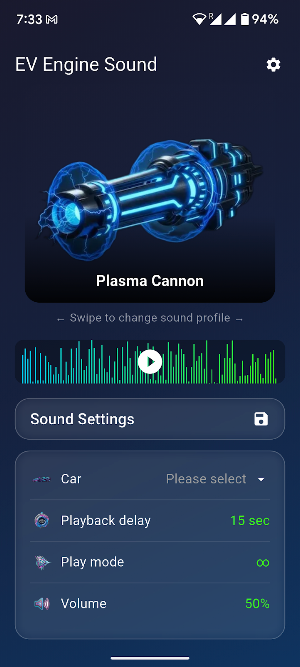 EV Engine Sound Screenshot 2