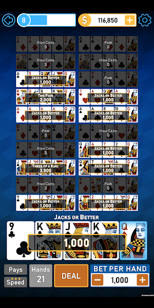 Video Poker Multi Bonus - "Free Play! Full Pay!" Screenshot 3