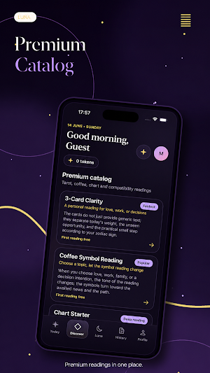 Luna Horoscope & Tarot Screenshot 2
