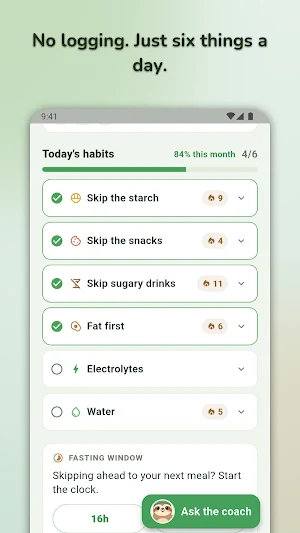 Keto Coach: Low-Carb Plan Screenshot 1