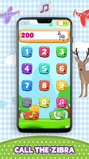 BabyPhone for kids -Animals Music, Numbers, Rhymes Screenshot 1