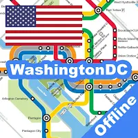 WASHINGTON DC RAIL BUS MAP OFF
