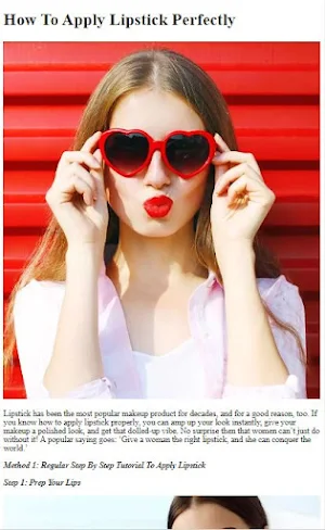How To Apply Lipstick Perfect Screenshot 0