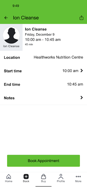 Healthworks Nutrition Centre Screenshot 2