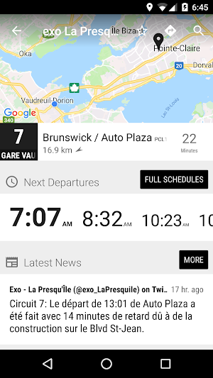 exo La Presqu'Île Bus - MonTransit Screenshot 1