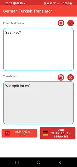 German Turkish Translator Screenshot 2
