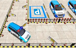 Police Jeep Spooky Stunt Parking 3D Screenshot 2