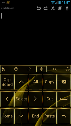 Keyboard Theme Gate Gold Screenshot 2