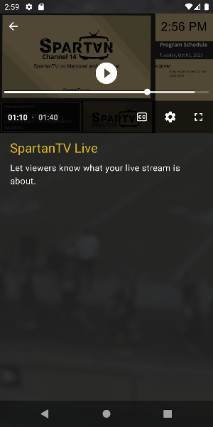 Spartan TV Screenshot 1